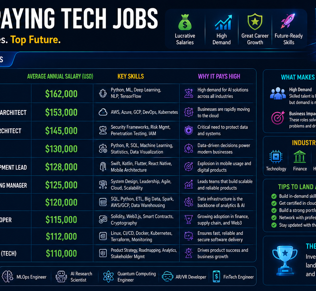 Highest Paying Tech Jobs